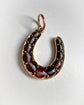 VICTORIAN BANDED AGATE HORSESHOE PENDANT