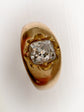 VICTORIAN DIAMOND & 18CT GOLD GYPSY RING