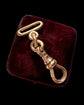 ANTIQUE 18CT GOLD CHUNKY DOG CLIP AND EXTENDER CHAIN