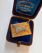 ANTIQUE PEARL & 15CT GOLD HORSE TOKEN PENDANT
