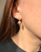 VICTORIAN FACETED GOLD ACORN EARRINGS