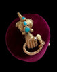 GEORGIAN HIGH CARAT GOLD HAND WITH SNAKE PENDANT