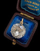 GEORGIAN FACETED ROCK CRYSTAL SOLITAIRE PENDANT