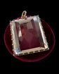 19TH CENTURY LARGE ROCK CRYSTAL PYRAMID PENDANT