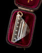 19TH CENTURY LARGE ROCK CRYSTAL PYRAMID PENDANT
