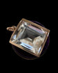 19TH CENTURY LARGE ROCK CRYSTAL PYRAMID PENDANT