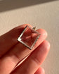 19TH CENTURY LARGE ROCK CRYSTAL PYRAMID PENDANT