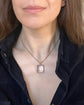 19TH CENTURY LARGE ROCK CRYSTAL PYRAMID PENDANT