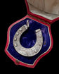 LARGE VICTORIAN SILVER HORSESHOE PENDANT