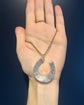 LARGE VICTORIAN SILVER HORSESHOE PENDANT