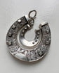 LARGE VICTORIAN SILVER HORSESHOE PENDANT