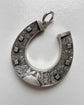 LARGE VICTORIAN SILVER HORSESHOE PENDANT