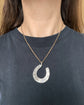 LARGE VICTORIAN SILVER HORSESHOE PENDANT