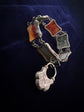 VICTORIAN SCOTTISH AGATE PADLOCK BRACELET