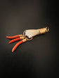 MOTHER OF PEARL & CORAL HAND PENDANT
