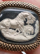 GEORGIAN SULPHIDE BROOCH