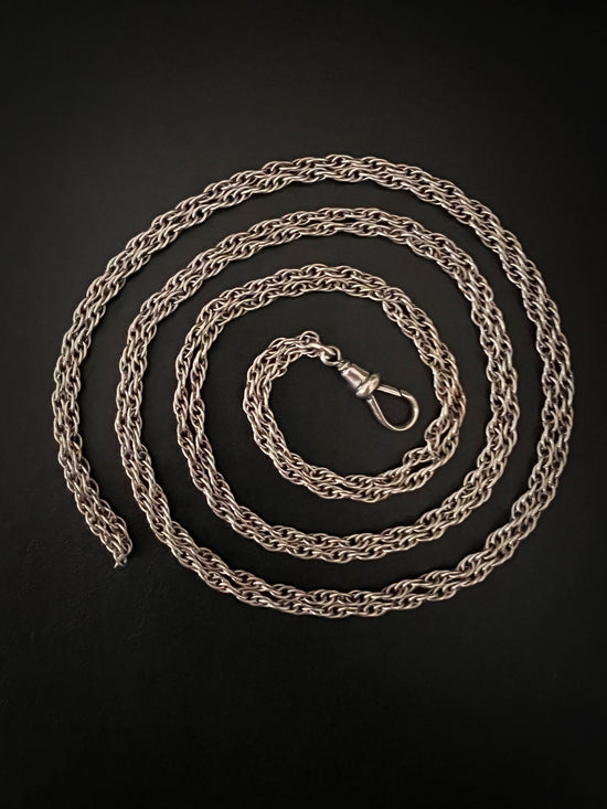 ANTIQUE SILVER GUARD CHAIN