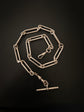 VICTORIAN SILVER PAPERCLIP LINK CHAIN