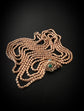 VICTORIAN 15CT GOLD CHAIN WITH TURQUOISE SLIDER