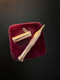 A 19TH CENTURY DIAMOND & PEARL PENCIL PENDANT