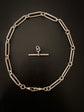 VICTORIAN SILVER PAPERCLIP LINK CHAIN