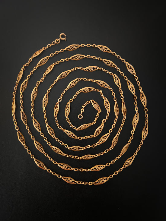 ANTIQUE FRENCH 18CT GOLD CHAIN