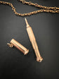 A 19TH CENTURY DIAMOND & PEARL PENCIL PENDANT