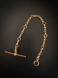 ANTIQUE 9CT GOLD CHARM CHAIN BRACELET
