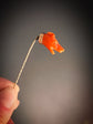 EARLY 19TH CENTURY CORAL GREYHOUND STICKPIN