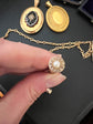 A 19TH CENTURY DIAMOND & PEARL PENCIL PENDANT