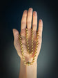 GEORGIAN 18CT GOLD CHUNKY BELCHER CHAIN WITH TURQUOISE CLASP