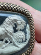 GEORGIAN SULPHIDE BROOCH