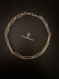 VICTORIAN SILVER PAPERCLIP LINK CHAIN