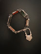 VICTORIAN SCOTTISH AGATE PADLOCK BRACELET