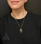 VICTORIAN BULLSEYE AGATE MOURNING LOCKET