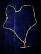 ANTIQUE 9CT GOLD CHARM CHAIN BRACELET