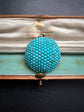 VICTORIAN PAVE TURQUOISE DOME PENDANT