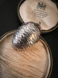 19TH CENTURY SILVER EGG PENDANT
