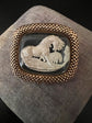 GEORGIAN SULPHIDE BROOCH