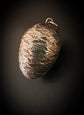 19TH CENTURY SILVER EGG PENDANT