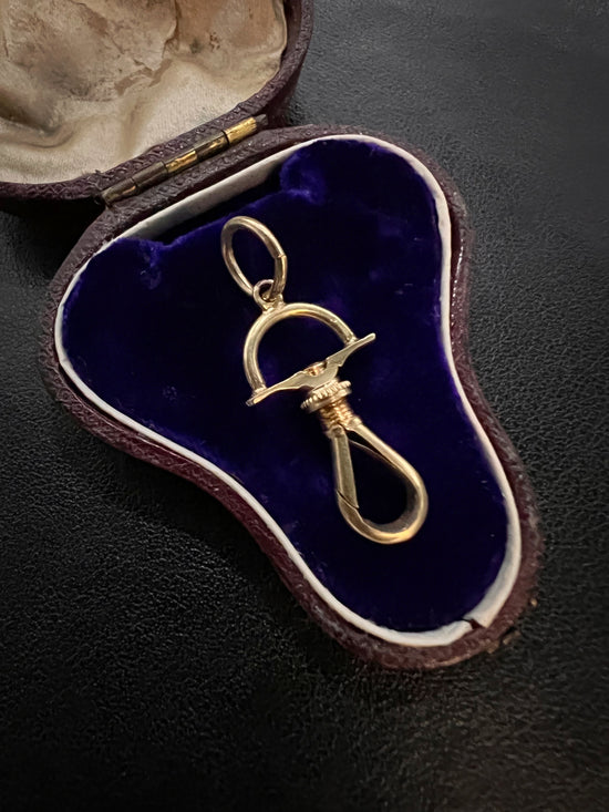 18CT GOLD SWIVEL DOG CLIP