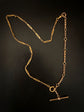 ANTIQUE 9CT GOLD CHARM CHAIN BRACELET