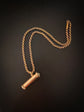 A 19TH CENTURY DIAMOND & PEARL PENCIL PENDANT