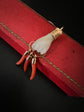 MOTHER OF PEARL & CORAL HAND PENDANT