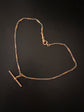 ANTIQUE PLATINUM & 18CT GOLD ALBERT CHAIN