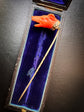 EARLY 19TH CENTURY CORAL GREYHOUND STICKPIN