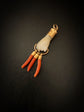 MOTHER OF PEARL & CORAL HAND PENDANT
