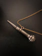 ANTIQUE SILVER WATCH KEY PENDANT