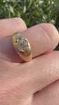 VICTORIAN DIAMOND & 18CT GOLD GYPSY RING