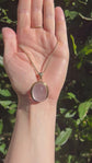 HUGE MOONSTONE & 18CT GOLD PENDANT